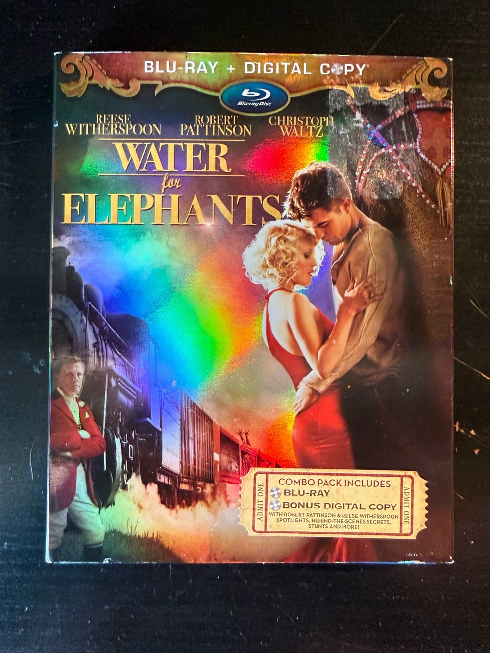 Water for Elephants (2011) | 2-Disc Blu-Ray w/ Slipcover | LIKE NEW